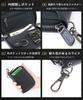 Exquisite Leather Key Genuine Leather Smart Key Case with Card Coin and Integrated Mini Wallet with 6 Hooks and Japanese Design [STREAM] Case, Men's