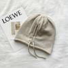 Ear Protection Knitted Baggy Beanie Hat Soft Winter Knitted Cap Solid Color Pullover Hat  Ladies