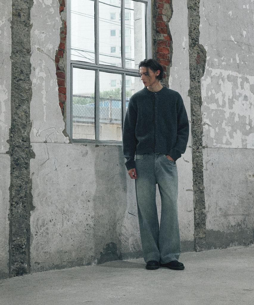 Glw Solid Hazzi Knit Cardigan Charcoal