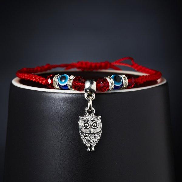 Lucky Eye Blue Evil Eye Charms Armband Rote Schnur Faden Seil Paar Freundschaftsarmband Frauen Männer Handgemachter Wunschschmuck Geschenk