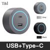 Wall Power Track socket US EU UK standard office Wall electric sockets 40cm 50cm plugs adapters Grey Black USB Type c Ports