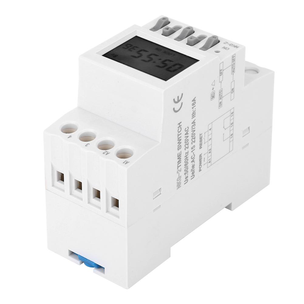 Time Control Switch Guide Rail Type School Factory Ring Bell Switch Relay AC220V 3A