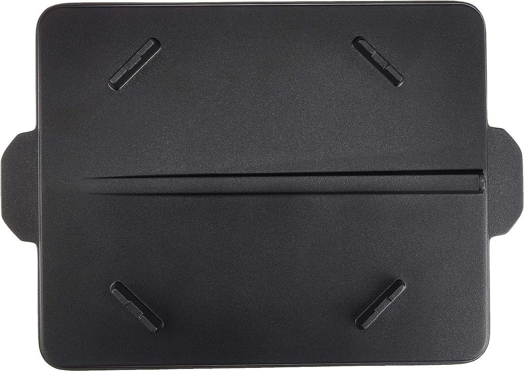 Ishigaki Grilling 37cm X 26cm X Delicious and Healthy Grilling Plate for Portable Gas with Grooves for Draining Excess for Korean 3562 Plate, Black,