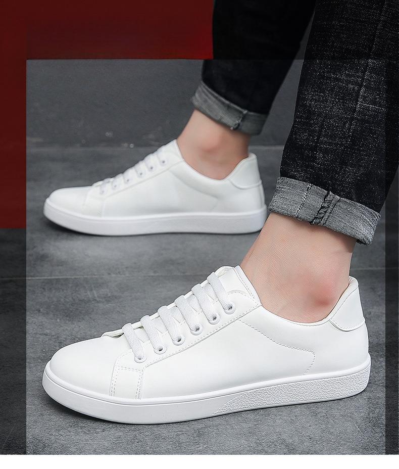 Men 2025 new Casual Sneakers Outdoor Walking Flat Shoes Men Fashion Style White Sneakers Round Head Lace Up shoes Zapatillas