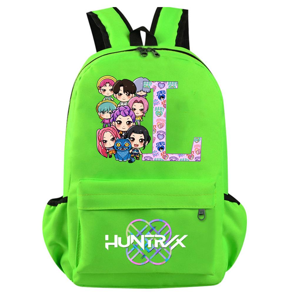 Anime 26 English Letter Kpop Demon Hunters Printed Backpack for Teenager Student Girl Boy Bookbag Schoolbag Women Large Capacity Travel Bag Kid Gift