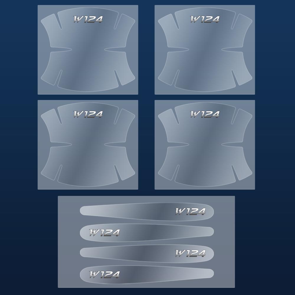 GLC GLB 8pcs Transparent Car Door Handle Protector Film Anti Scratch Stickers For Mercedes Benz AMG W212 W108 W124 W204 W205 W2