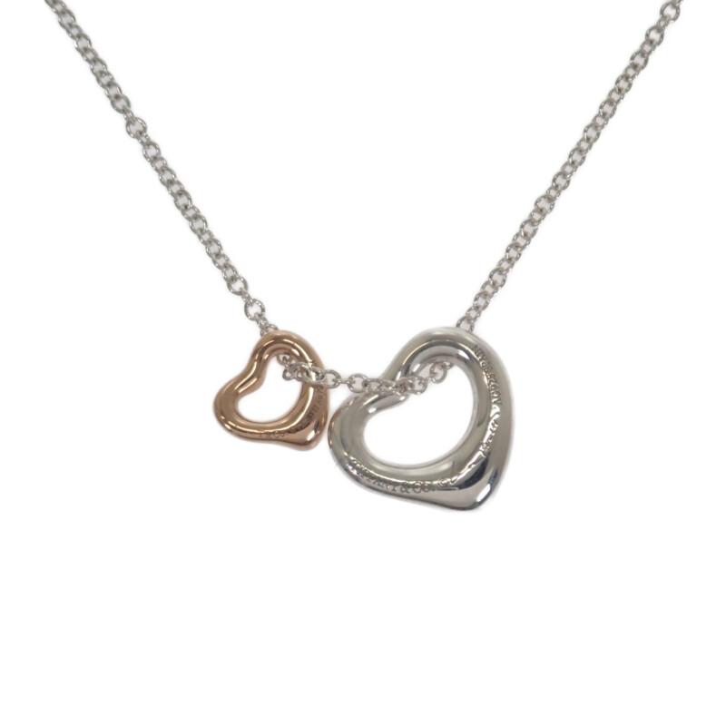 

TIFFANY&Co. 60991561 Necklace Silver925/K18 Pink Gold Women