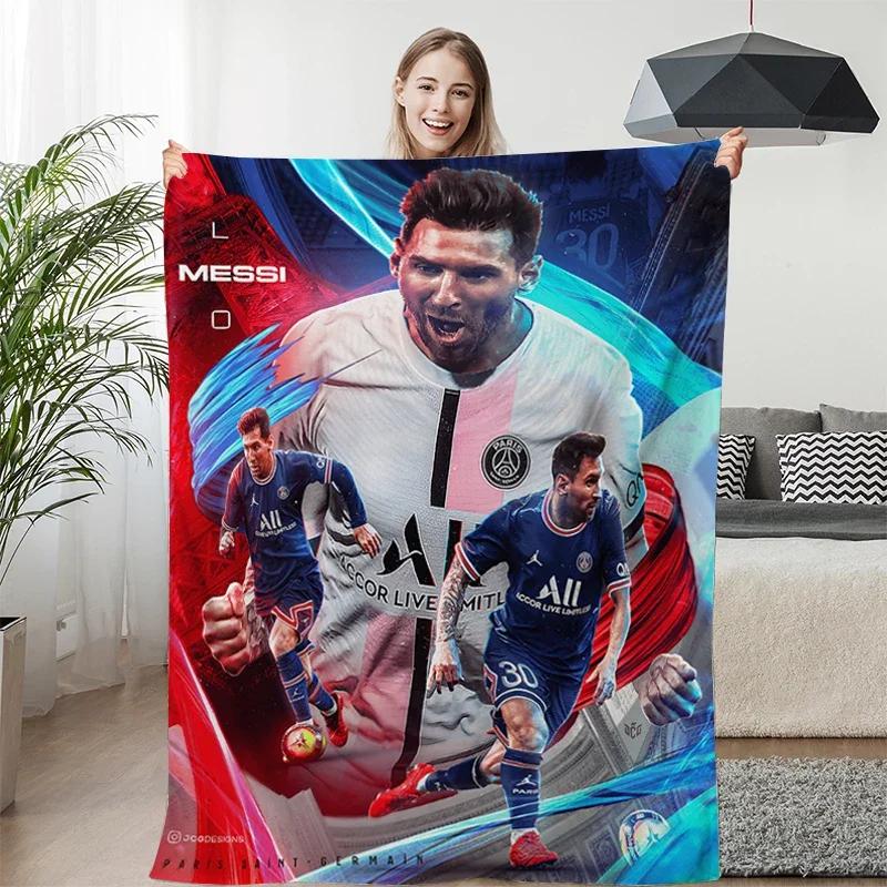 Winterdecke Sofa Messi Digitaldruck King Size Warm Knie Bett Fleece Camping Benutzerdefiniert Flauschig Weich Decken Mikrofaser Bettwäsche