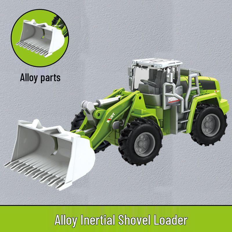 Children's Alloy Construction Vehicle Set - Dump Truck, Mixer, Tanker, Bulldozer, Crane, Excavator
