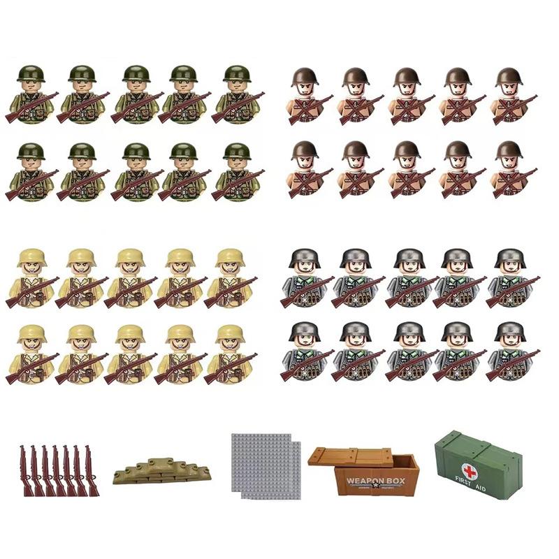 Military Building Block Doll Building Block