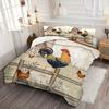 Farm Barn Chicken Pattern 3D Printed Duvet Cover Rural retro style Bedding Set Soft Comfortable Luxury Quilt Cover Pillowcases