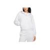 Chill Terry Solid Color Loose Zip Hoodie Jacket Women Outerwear Birch-Heather FN2420-051