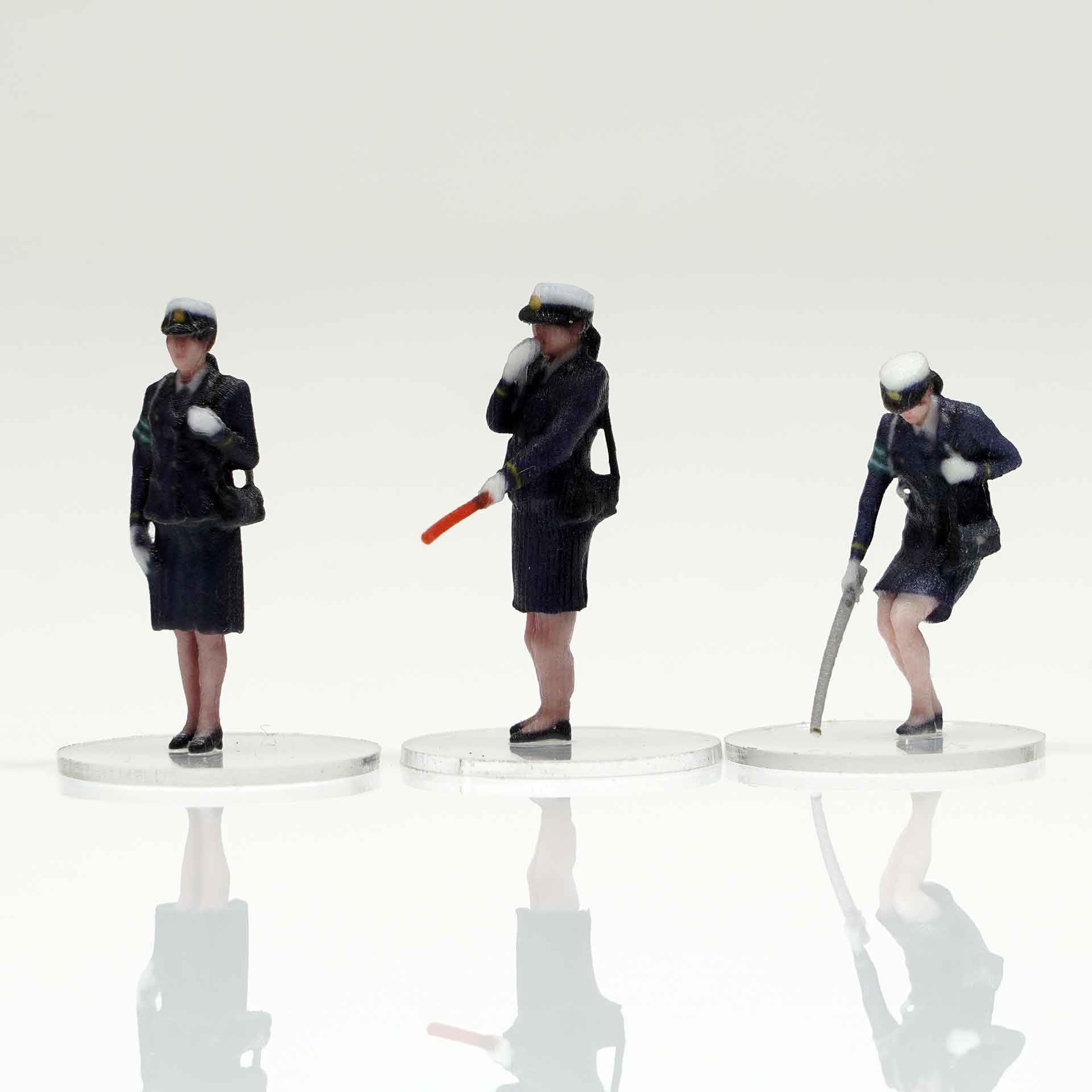 

figreal Old Police Officer 002 Set 1/64 3-Figure