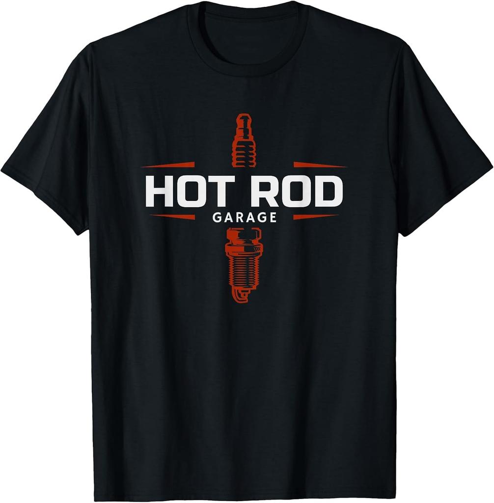 Custom Retro Classic Car Spark Plug T-Shirt For Car Enthusiasts