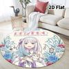 Re Zero Round Area Rug Carpet Rug For Living Room Bedroom Sofa Playroom Decor Nonslip Floor Mat