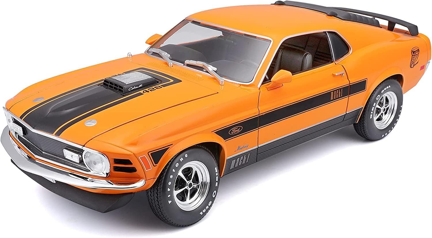 

Maisto 1970 Mustang Mach Оранжевый MAISTO Миниатюрная модель Ford Mustang Mach 1 Литая миниатюрная модель Винтажный автомобиль / 1/18 оранжевый