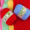Silk Protein Baby Milk Cotton Yarn for Infant Sweaters, Hats, Shoes, Doll Crochet, and DIY Knitting Projects