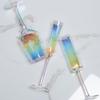 Rainbow Crystal Champagne Flute