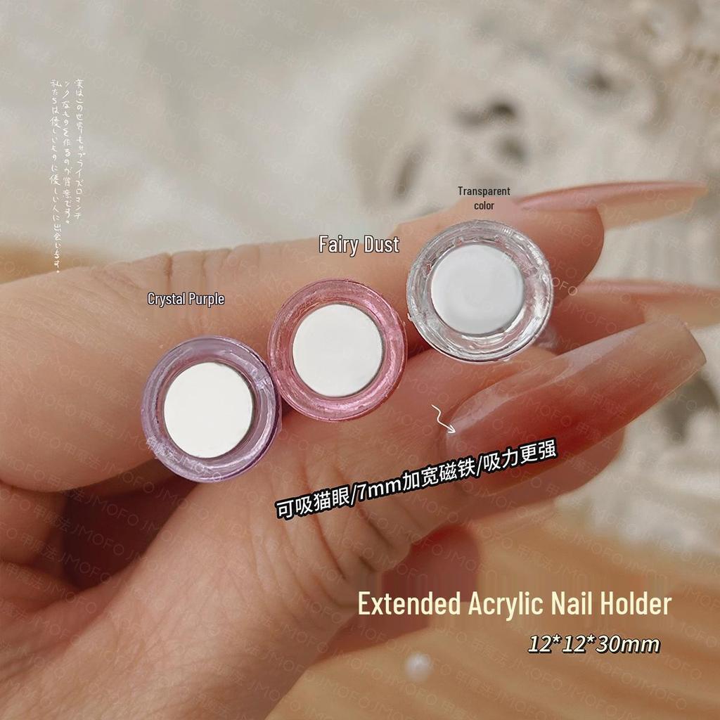 Elevated Manicure Practice Nail Holder - Translucent Pink Display Stand