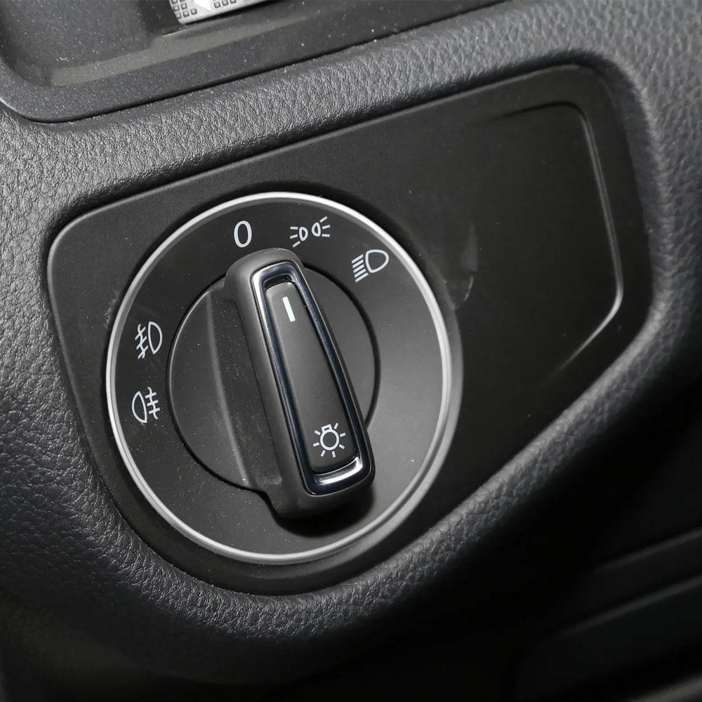 For Skoda Rapid 2013-2025 Octavia 2013-2016 Scala 2019-2025 Fibia 2011-2020 Citigo 2013-2025 Headlight Switch Knob Sticker Ring