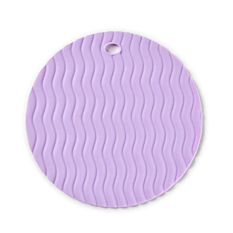 Silicone Heat-Resistant Pot Mat - Round Anti-scald Placemat Coaster for Kitchen