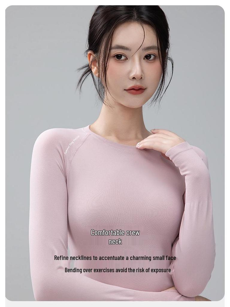 Women's Quick-Dry Slim Fit Long Sleeve Fitness Top for Autumn/Winter