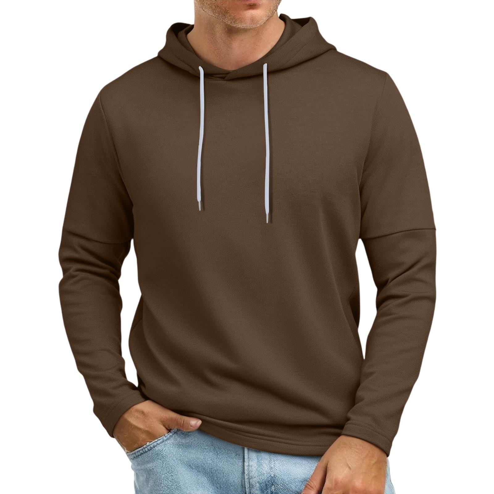 Men s Patchwork Sleeve Hooded Sweatshirt Light Casual Hooded Sweatshirt L 1779₽