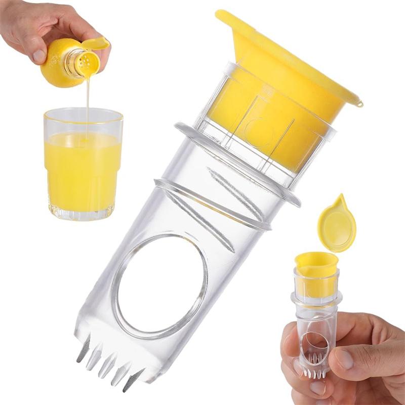 

1/2pcs Manual Lemon Juicer Screw-Top Lemon Squeezer Juicer with Built-In Filter Handheld Lime Juicer Citrus Squeezer for Kitchen