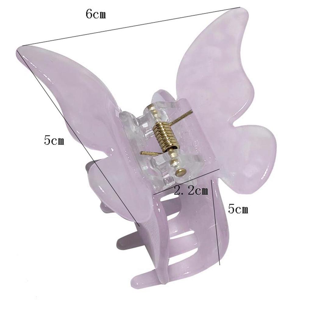 Vintage Acetate Hair Claw Clip Butterfly Hair Clip Crab Hairpin For Women Girls Barrette Trendy Ponytail Holder Hair Accessories