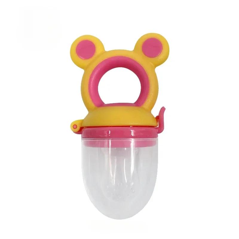 Alimentatore Frutta Cibo Silicone Senza BPA per Bambini Sacchetti Alimentazione Toddler Tettarella Nipple Soother per Neonati Masticatore Alimentazione Neonato