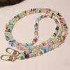 Adjustable Crossbody Lanyard Strap Gravel Bead Anti-Theft Lanyard Durable Mobile Phone Lanyard