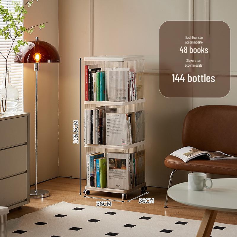 360° drehbarer Kinderbücherregal und Aufbewahrungsschrank