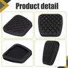 2PCS Rubber Brake Clutch Pedal Pad Cover, Car Pedal Covers, Non-Slip Break Pedal Covers Replacement 46545-SA5-000 46545SA5000, Car Rubber Clutch