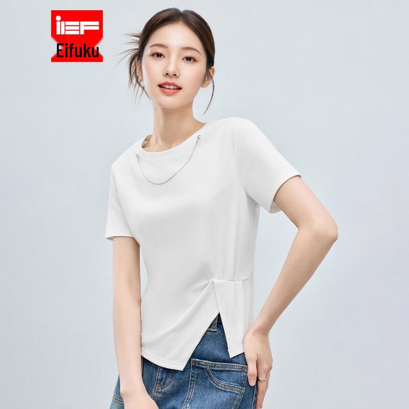 IEF 2026 Summer Irregular Loose Fit Women s T-Shirt XL