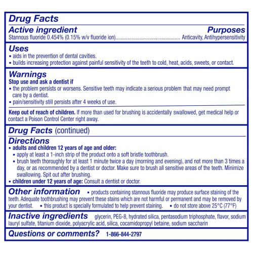 Sensodyne Whitening Toothpaste for Sensitive Teeth, Repair and Protect, 3.4 Oz Tube