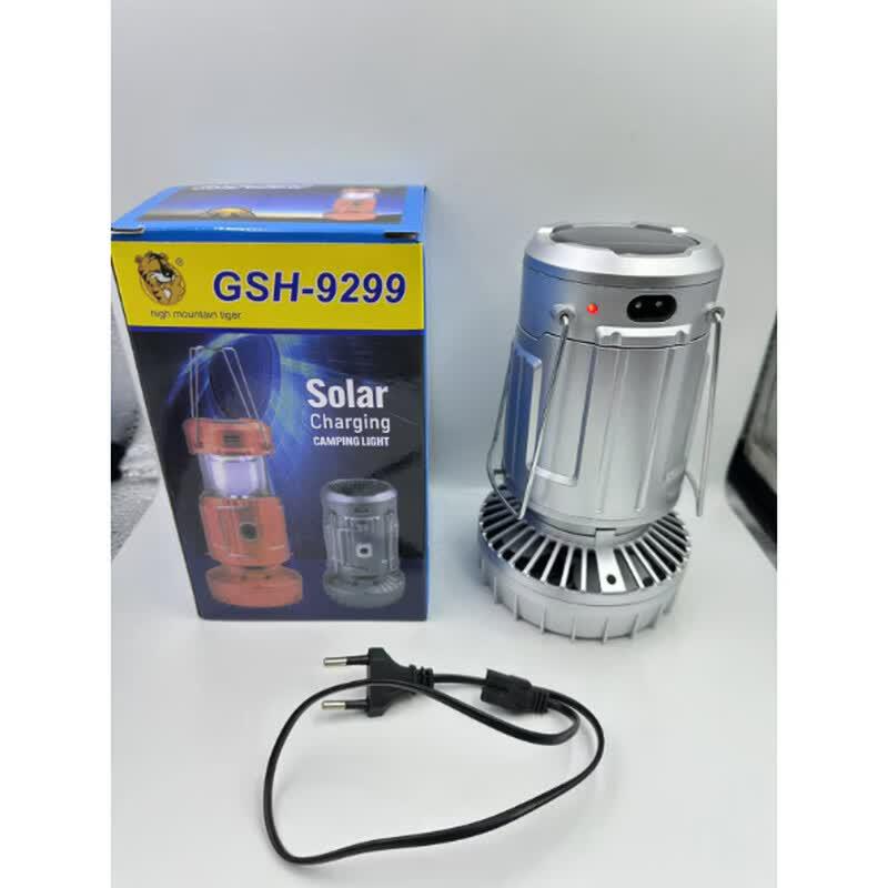 Portable Solar Rechargeable Camping Fan Lantern
