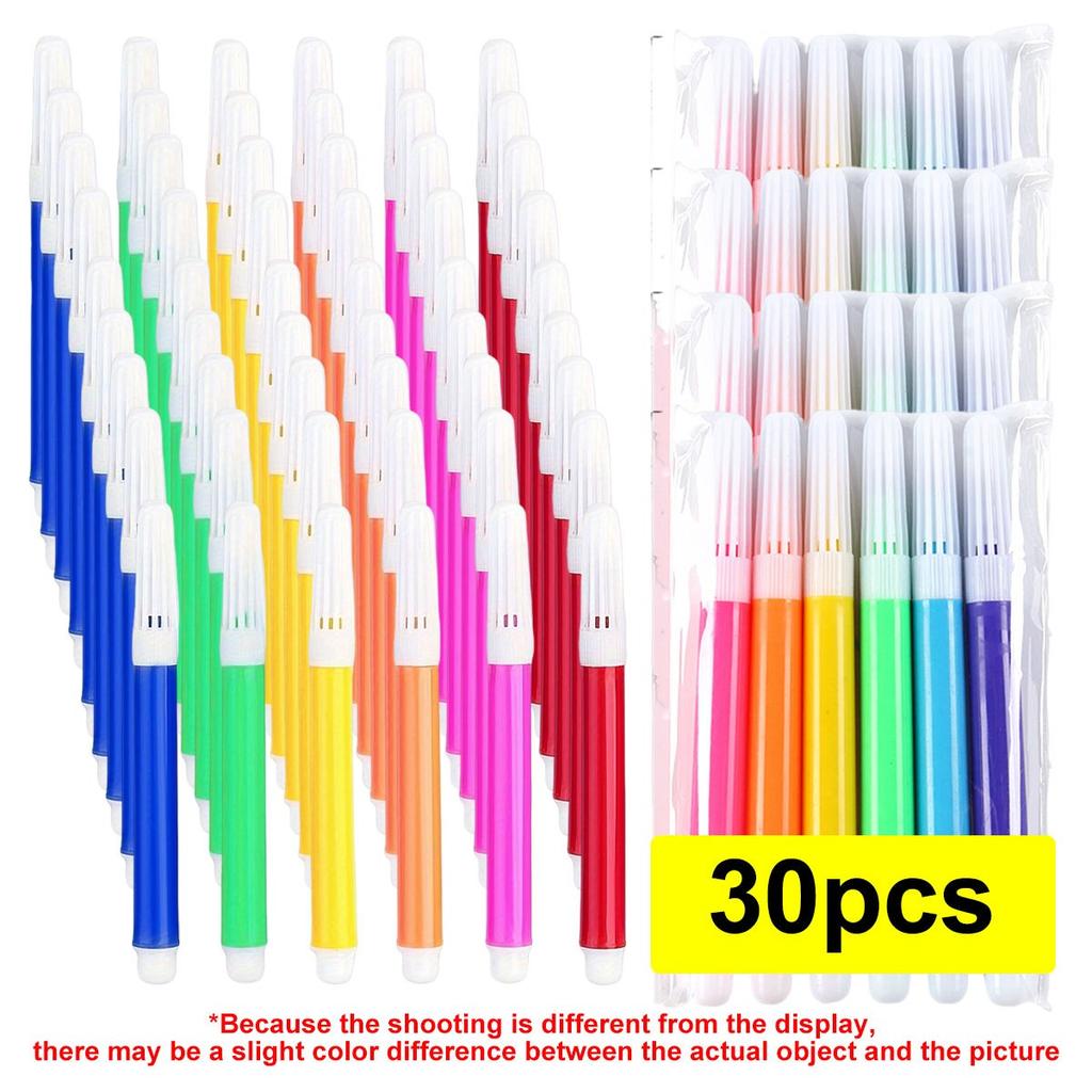 30/60pcs Mini Colored Markers Smooth Flow Vibrant Watercolor Pen Art Supplies Drawing Painting Tools Coloring Doodling ZSY