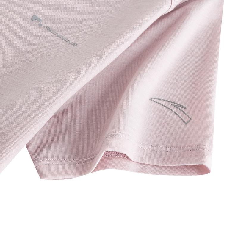 Anta Lightweight Breathable Sports Shoulder Sleeve T-Shirt Women tops 162625115-1