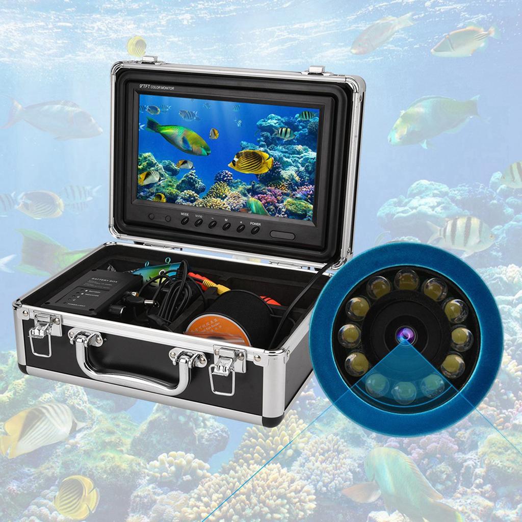 9 Inch 1000TVL Underwater Fishing HD Camera Kit with 30 Meter Cable