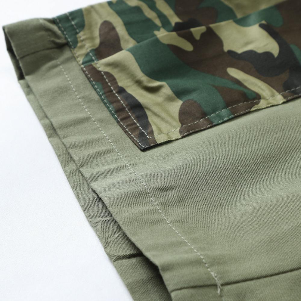 2025 New Men's Outdoor Beach Leisure Multi-pocket Camouflage Patchwork Shorts Fashion Men's Holiday Beach Shorts