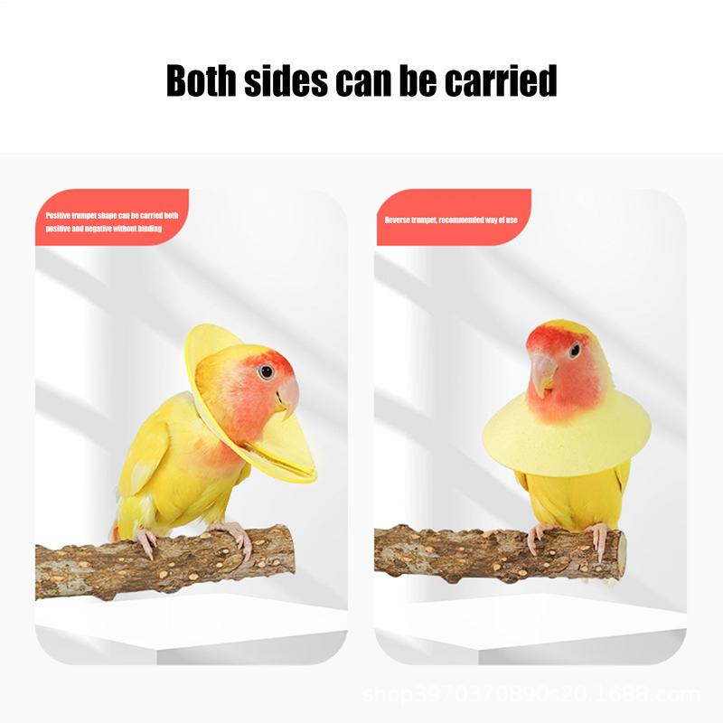 Pet Elizabethan Collar Anti Bite Parrot Elizabethan Neck Wearing Soft Comfortable Bird Collar Vest Protective Cone Collars