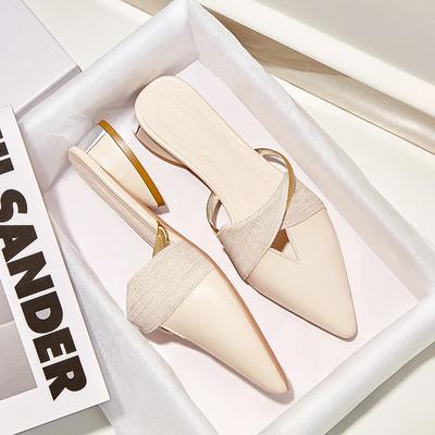 Elegant Hakken Zomer damesschoenen Vrouw Sandalen vrijetijdsslippers comfortabel Open teen Instappers Slides