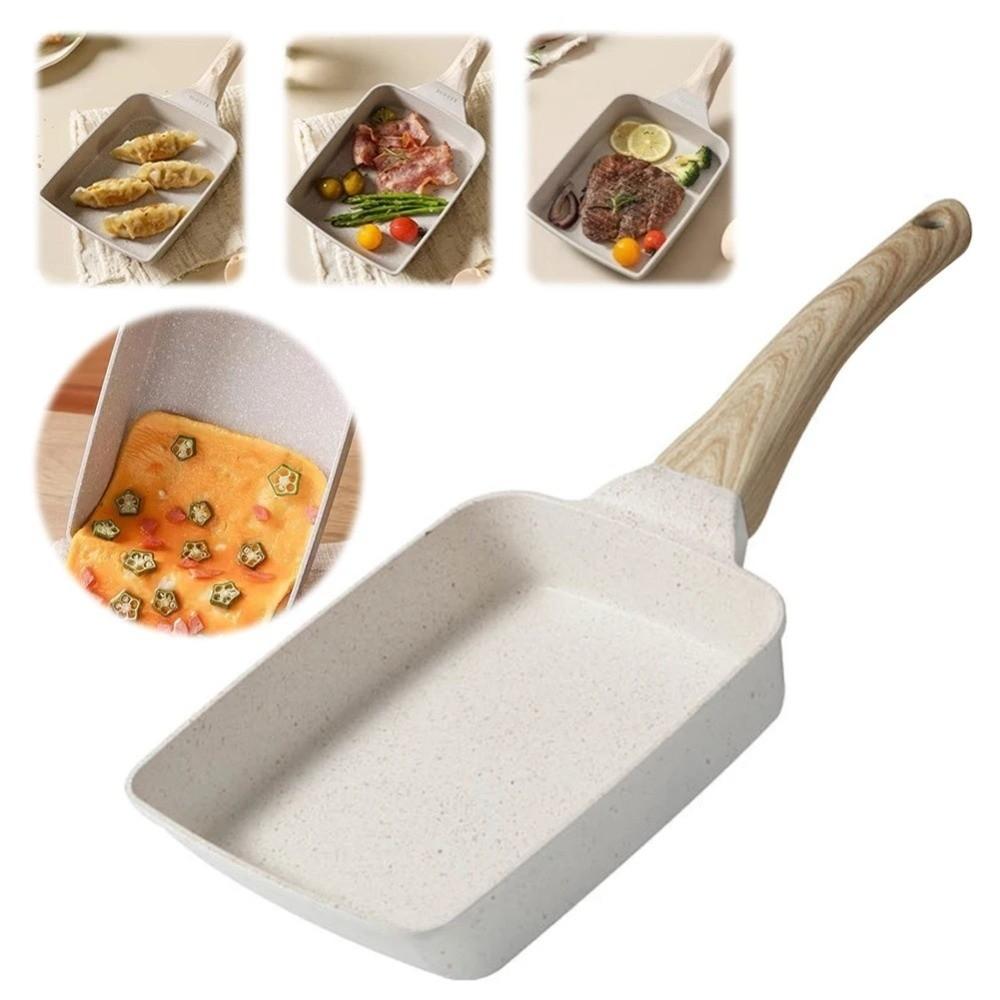 Flat Surface Nonstick Flat Pan Heat-Resistant Omelette Pan Steak Frying Pan  Induction Cookware