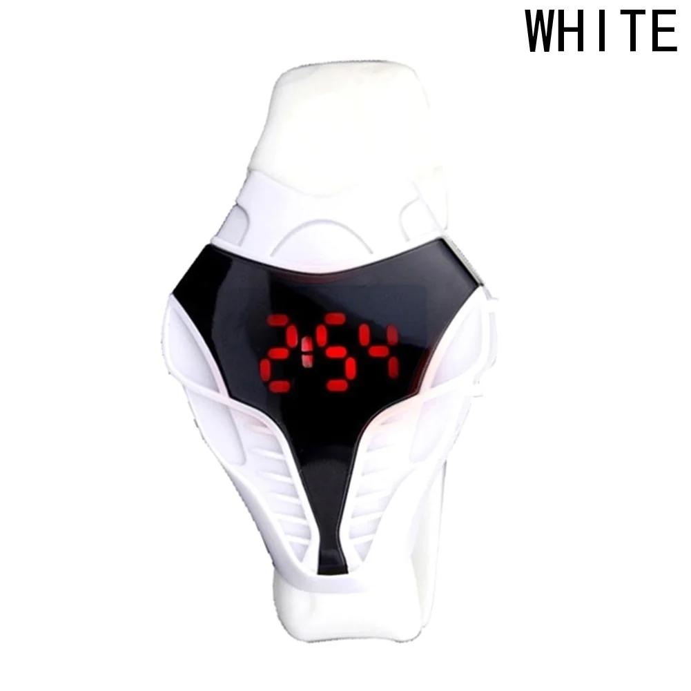 Hot Style LED Digital Military Watch  Men Wathces Colorful Silicone Triangle Dial Snake Head Sports Wristwatch Arm Band