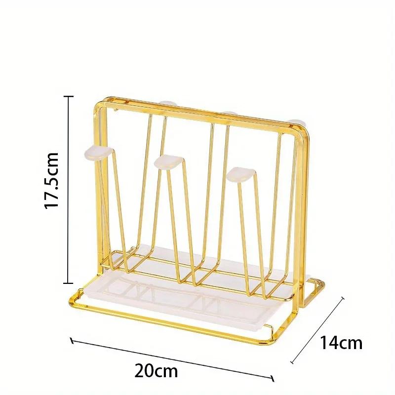 Water Draining Cup Holder Household Water Cup Rack Living Room Kitchen Organizer and Storage Glasses Drying Rack