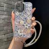 Glitter Crystal Rhinestone Floral Phone Case For Motorola Edge 60 Fusion 50 Neo Ultra Pro 40 Wrist Strap Gift girl