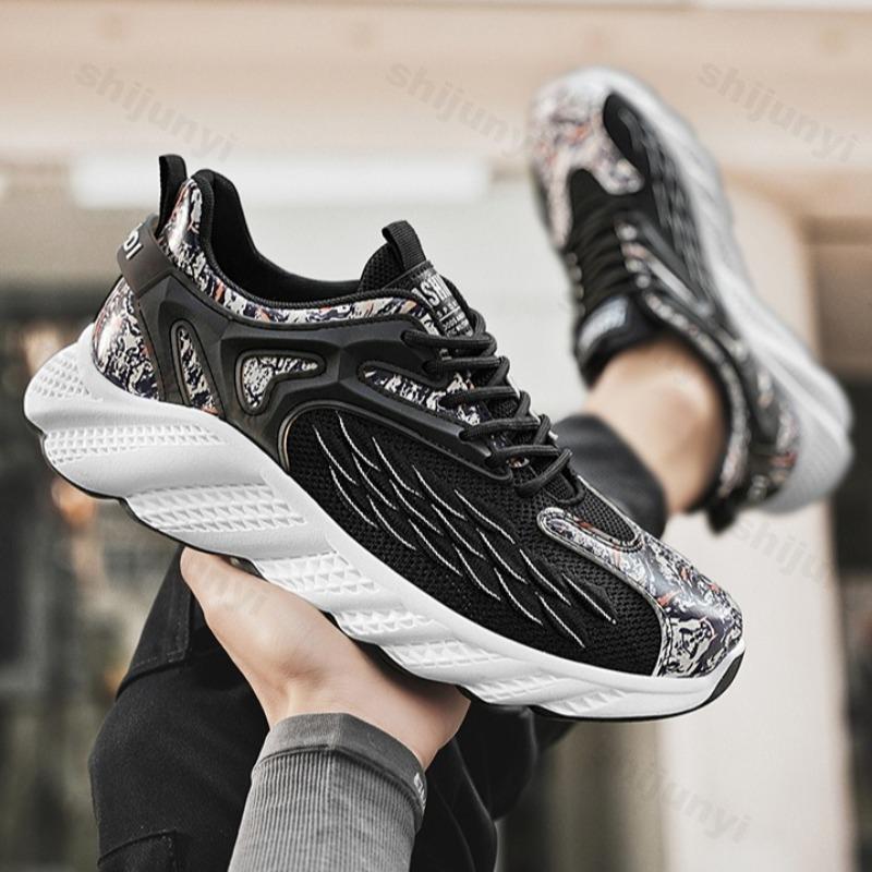 2026 Summer New Men's Fashi Trend Casual Sports Shoes Mesh Breathable Comfortable Thick Soled Shoes Low Top Platform sneakers