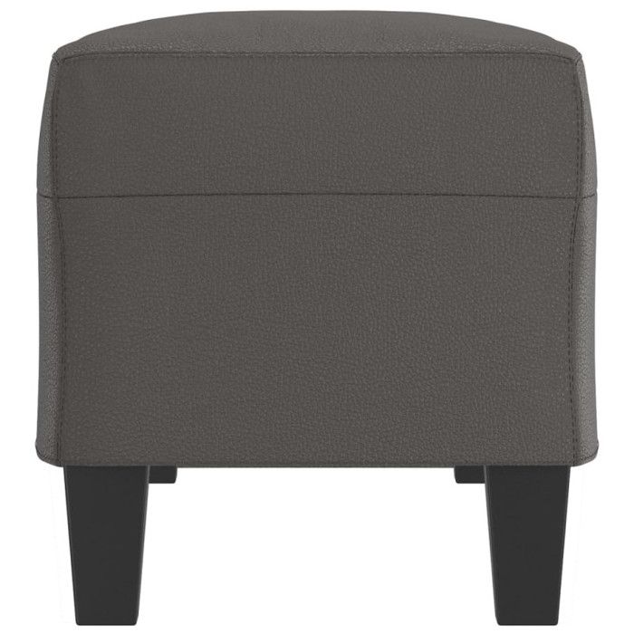 349462 vidaXL Banc Gris 100x35x41 cm Similicuir