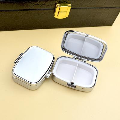 Portable Waterproof Metal Pill Box - Light-Weight Rectangle/Round Shape Medicine Case for Travel And Home Use