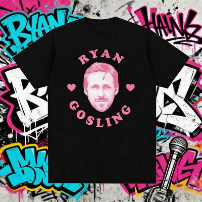 Camiseta Gráfica Meme 2025Verano Me Encanta Ryan Gosling Unisex Moda Casual Camiseta de Alta Calidad 100% Algodón Puro Camiseta Estampada